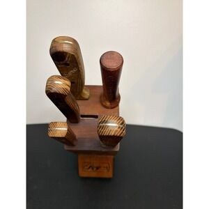 Vintage Rogers Knives and Block 5‎ Piece
